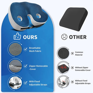 Nyvra Memory Foam Seat Cushion