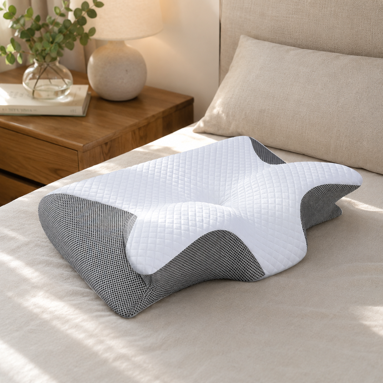 Nyvra Butterfly Memory Foam Cervical Pillow